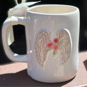 Rae Dunn Angel Wings Double Sided Ceramic Mug